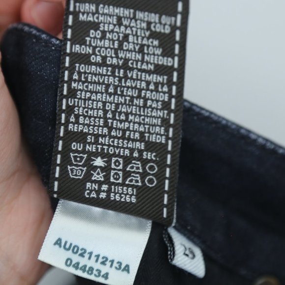 7 For All Mankind The High Waist Skinny Semi Distressed Denim Jeans - Picture 4 of 8